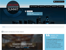 Tablet Screenshot of executive-leadership-summit.com